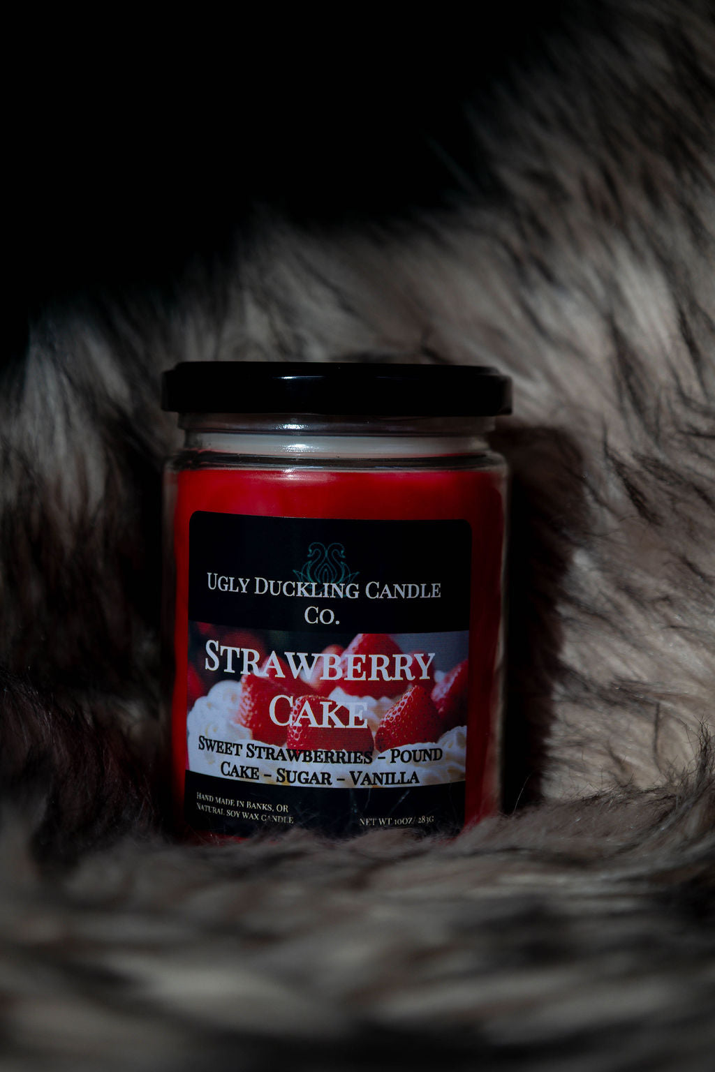 Strawberry Cake Candle