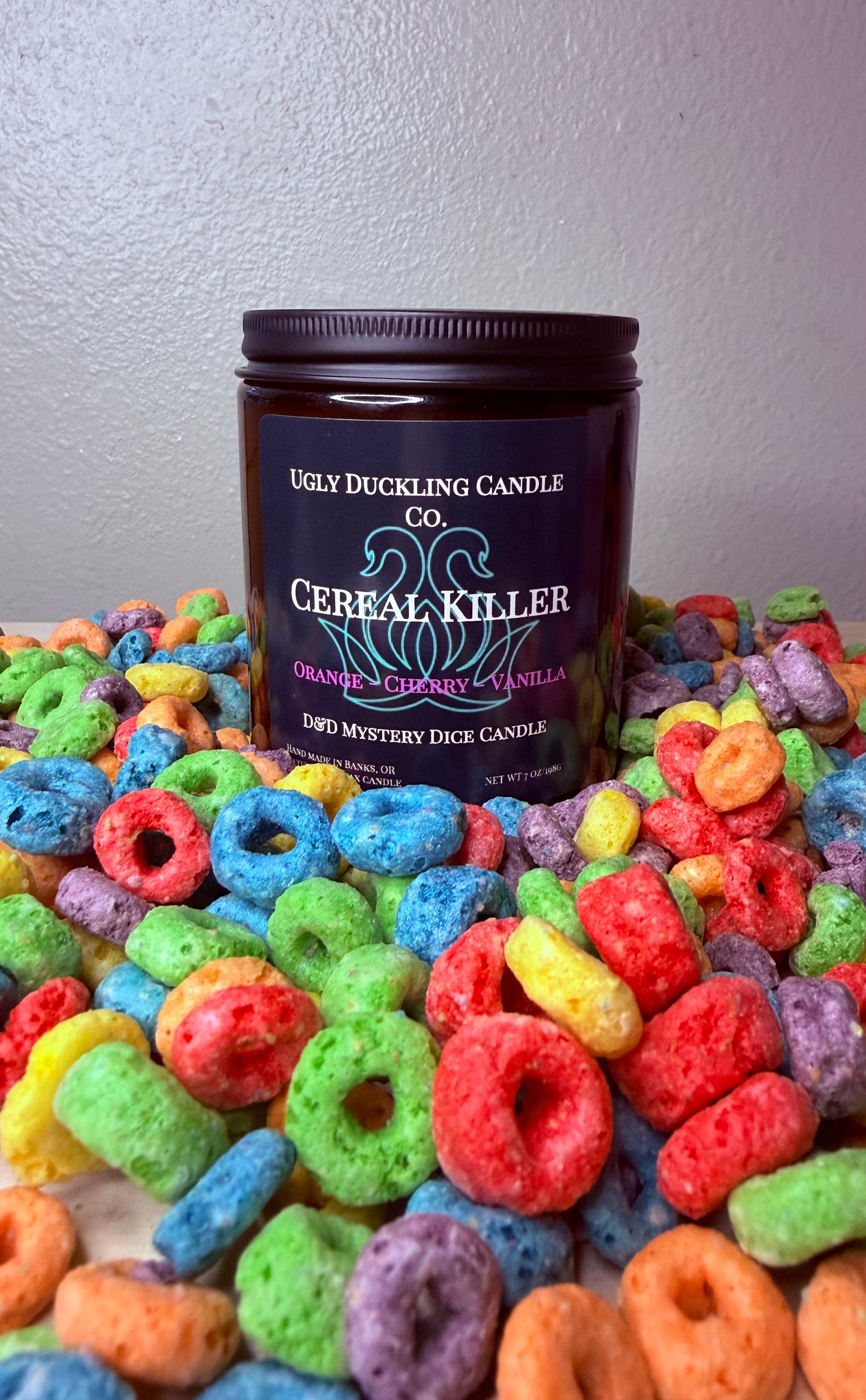 Cereal Killer Dungeons & Dragons Mystery Dice Candle