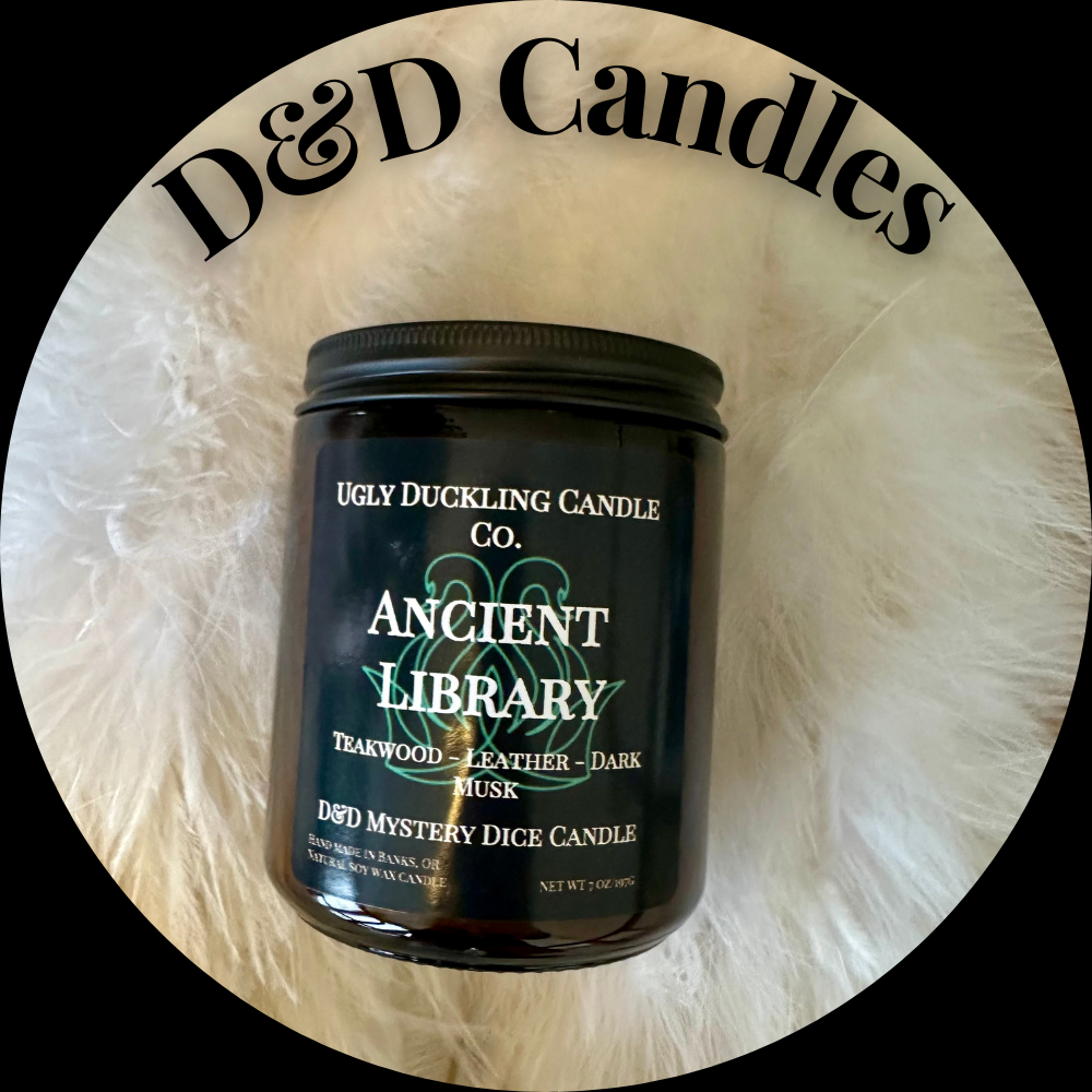 Dungeons & Dragons Mystery Dice candle