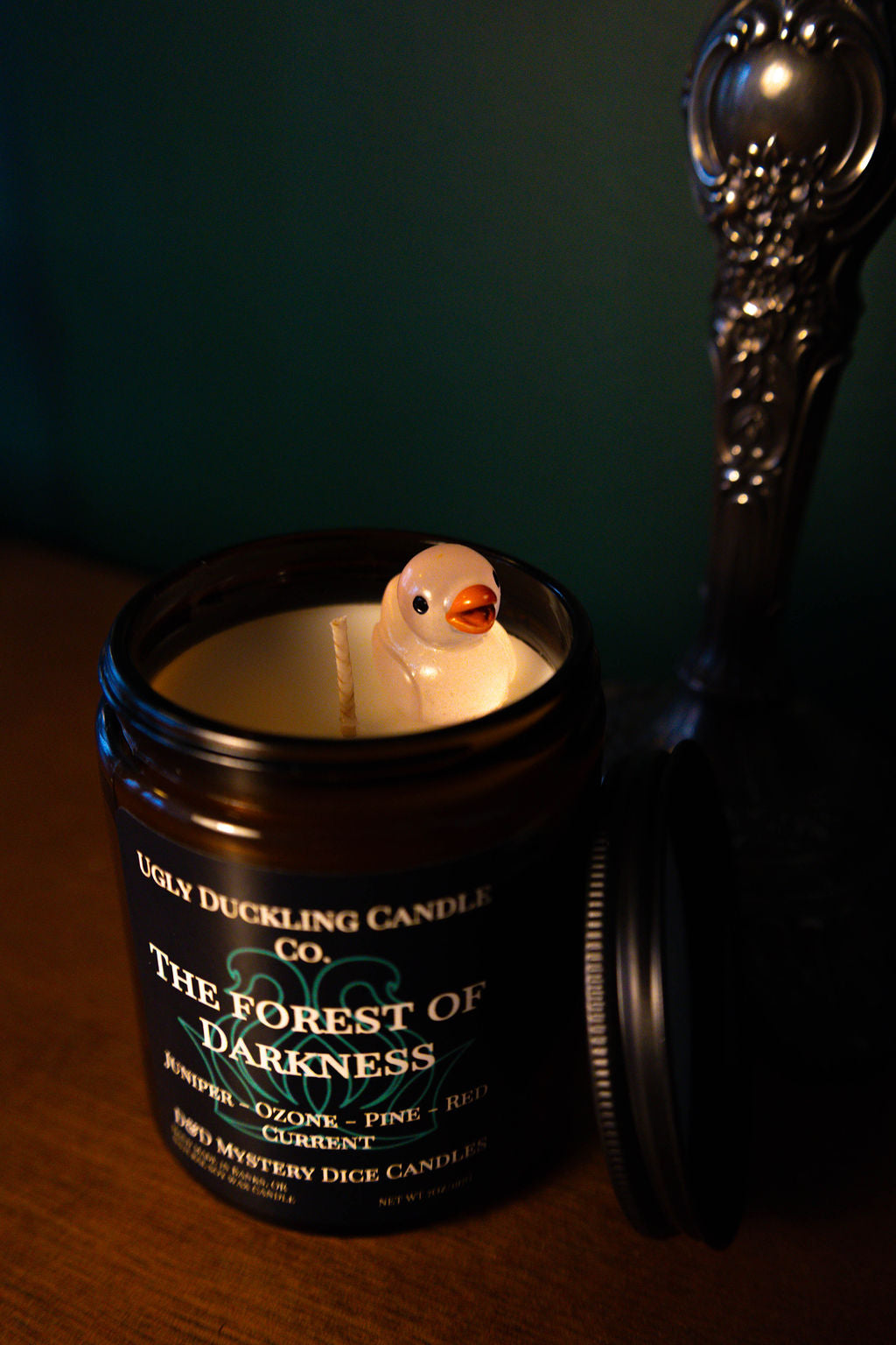 Forest of Darkness Mystery D&D Dice Candle