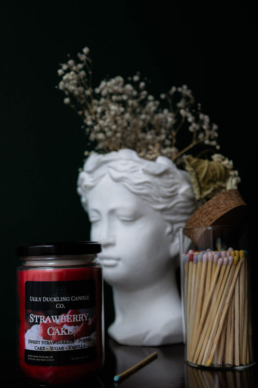 Strawberry Cake Candle